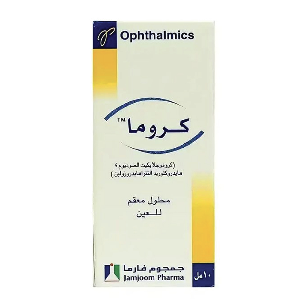 Croma, Sterile Ophthalmic Solution, Sterile eye drops for irritation relief, 10ml