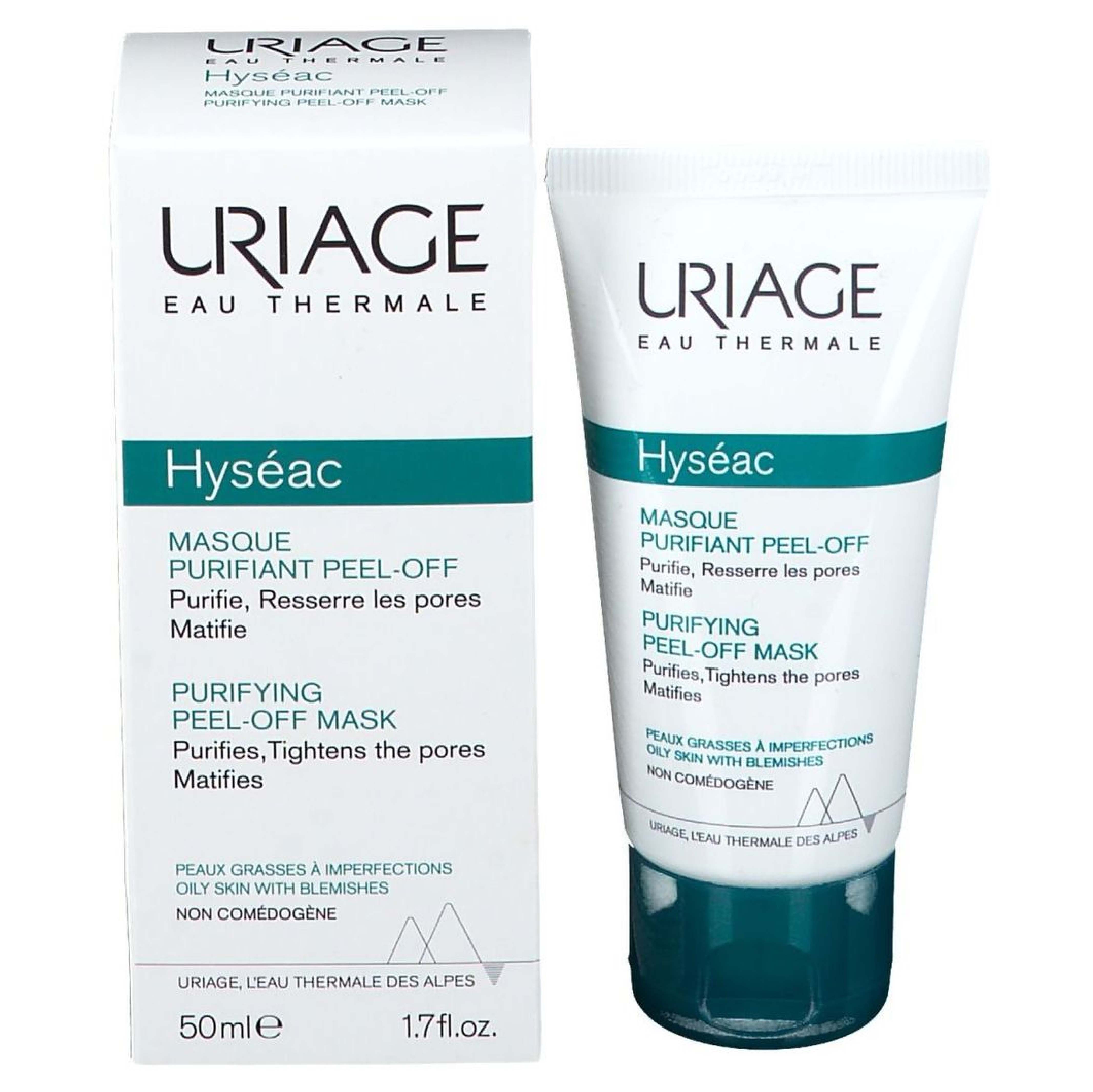 Uriage, Hyseac Peel Off Mask, Purifying peel-off mask for oily skin, 40ml