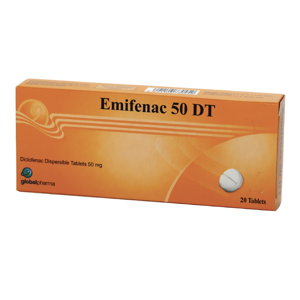 Emifenac 50 DT Diclofenac Dispersible 50mg 20 Tablets