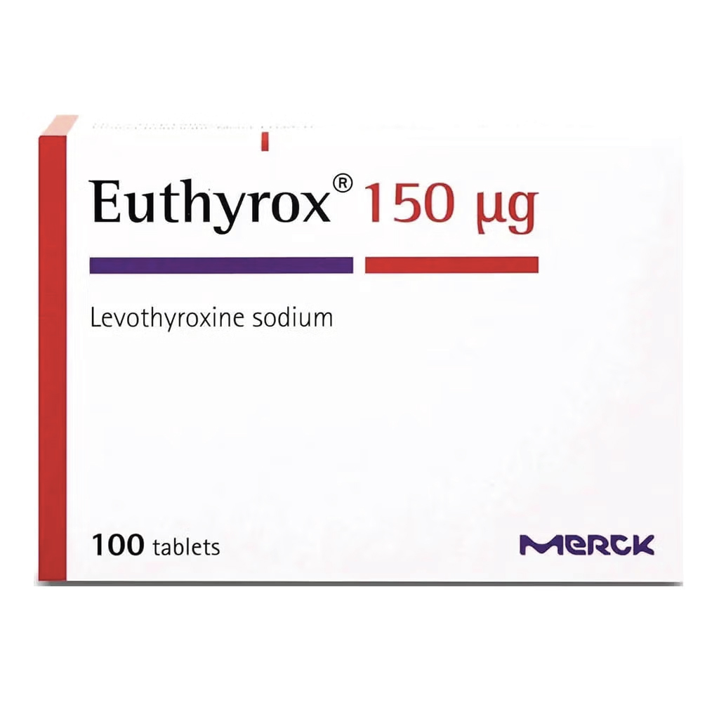Euthyrox, 100 mcg Tablets, Thyroid hormone replacement tablets