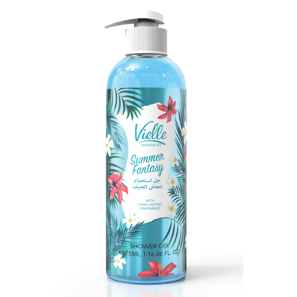 Vielle, Shower Gel Summer Fantasy, Refreshing shower gel with summer fragrance, 475ml