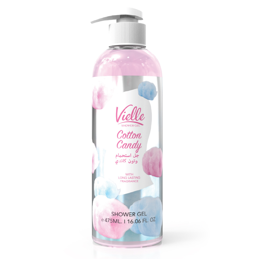 Vielle, Shower Gel Cotton Candy, Sweet scented gentle shower gel, 475ml