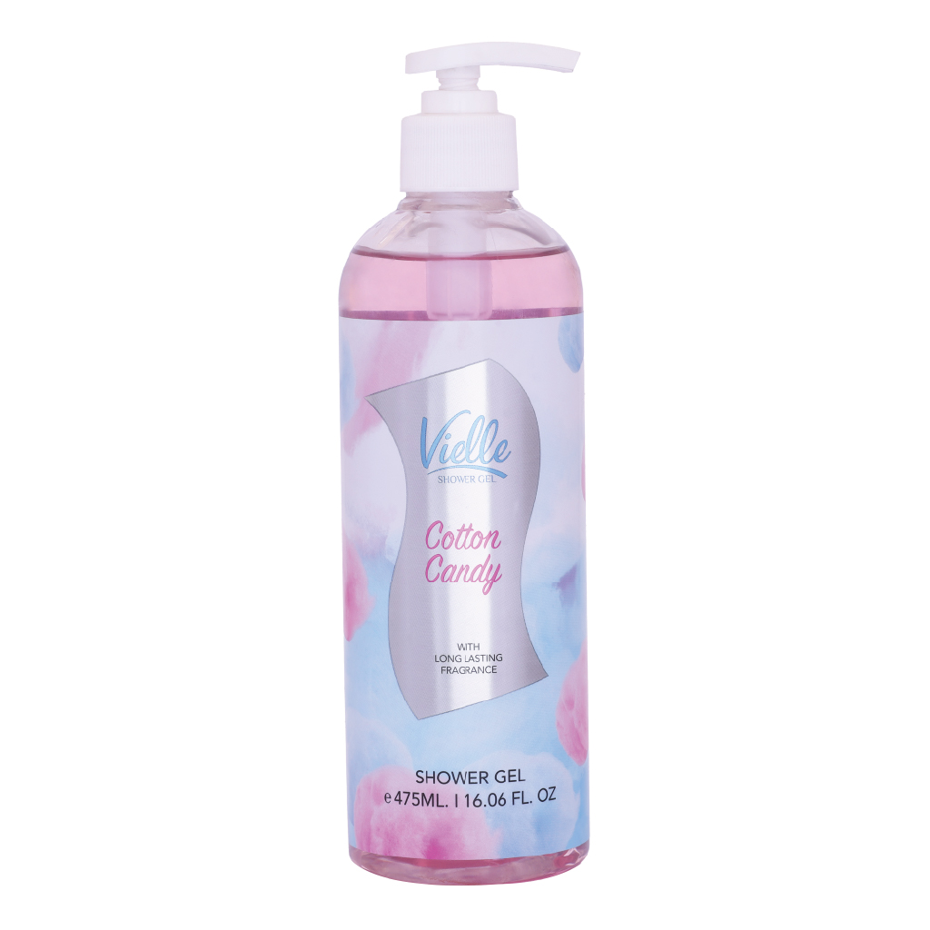 Vielle, Shower Gel Cotton Candy, Sweet scented gentle shower gel, 475ml