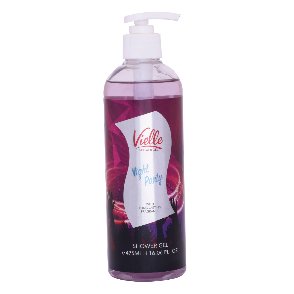 Vielle, Shower Gel Body Night Party, Refreshing nighttime shower gel with invigorating scent, 475ml