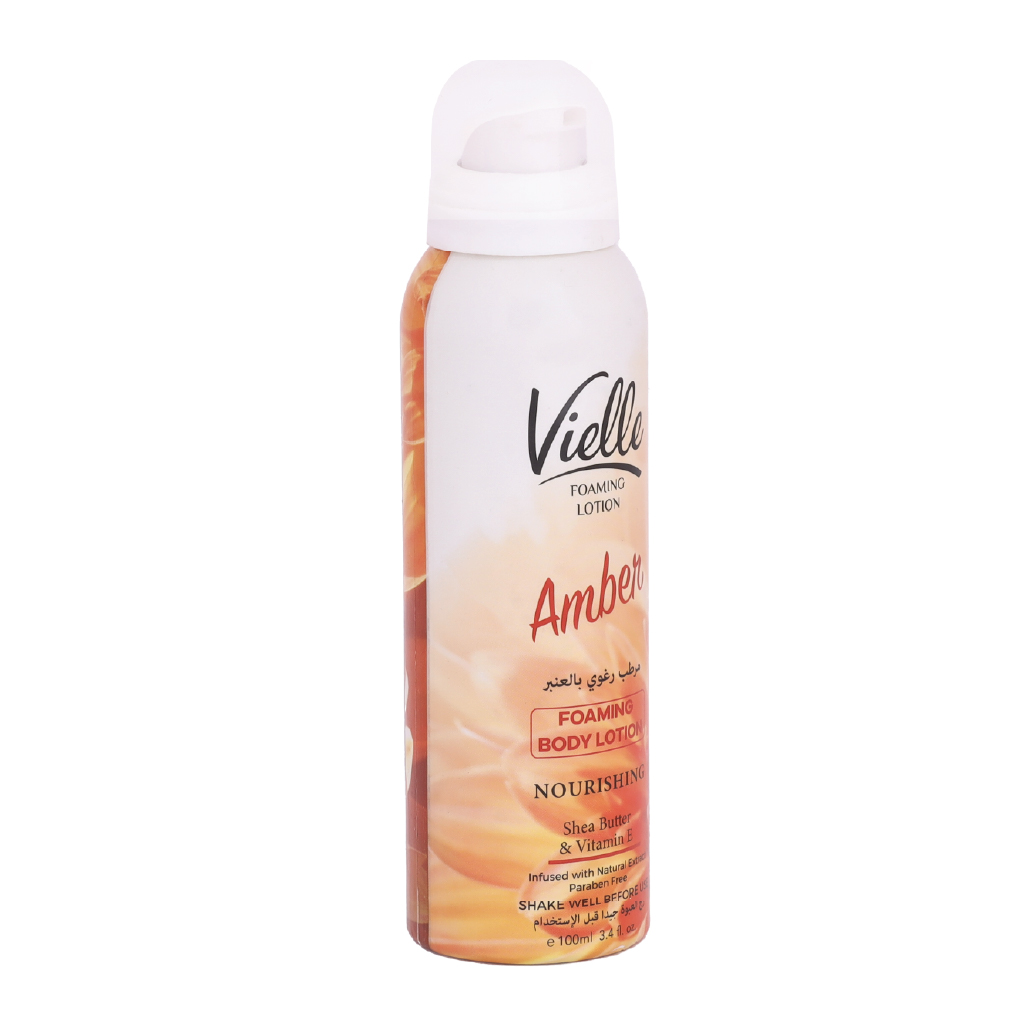 Vielle, Body Foaming Lotion Amber, Moisturizing foaming lotion with amber fragrance, 100ml