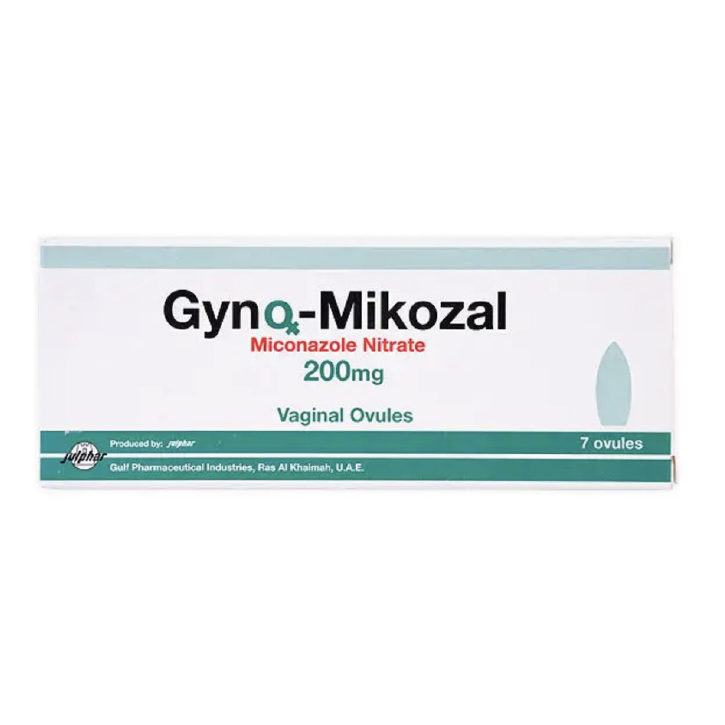 Gyno Mikozal 200mg Vaginal Ovules 7 PCS