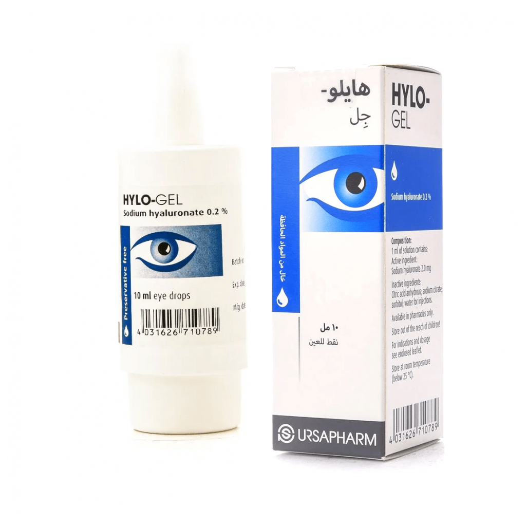 هيلو جيل، قطرات مرطبة للعين للجفاف والتهيج، قطرات عين
