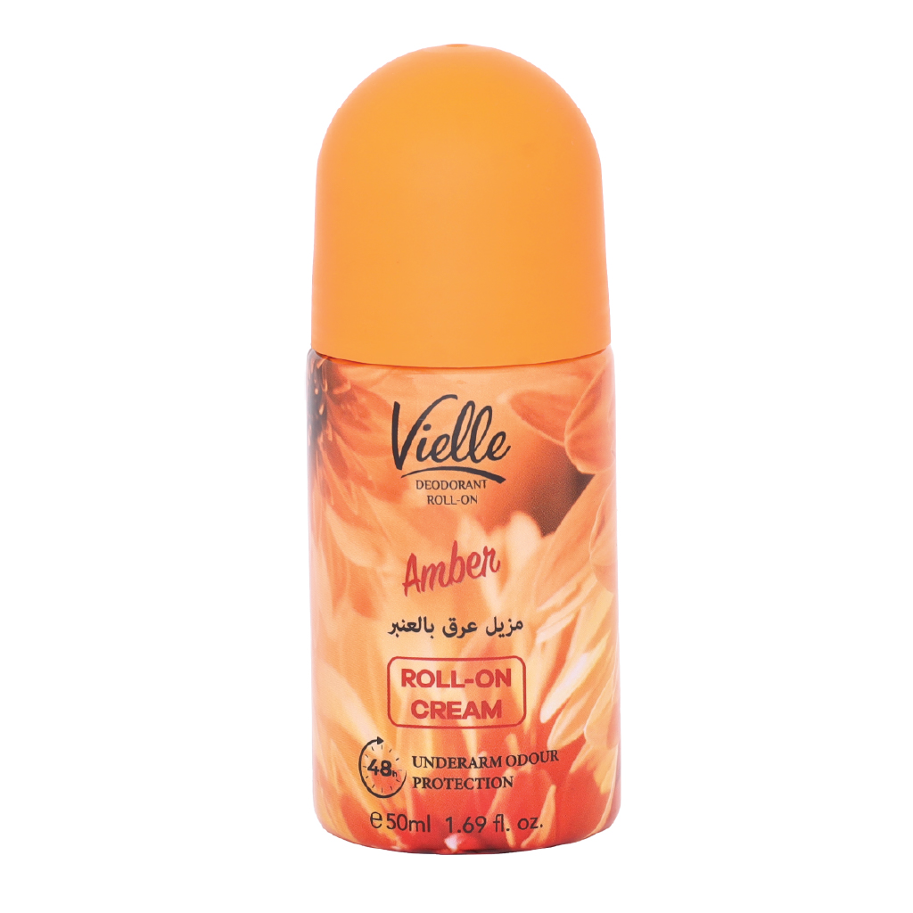 Vielle, Deo Roll-On Amber, Antiperspirant deodorant with amber fragrance, 50ml
