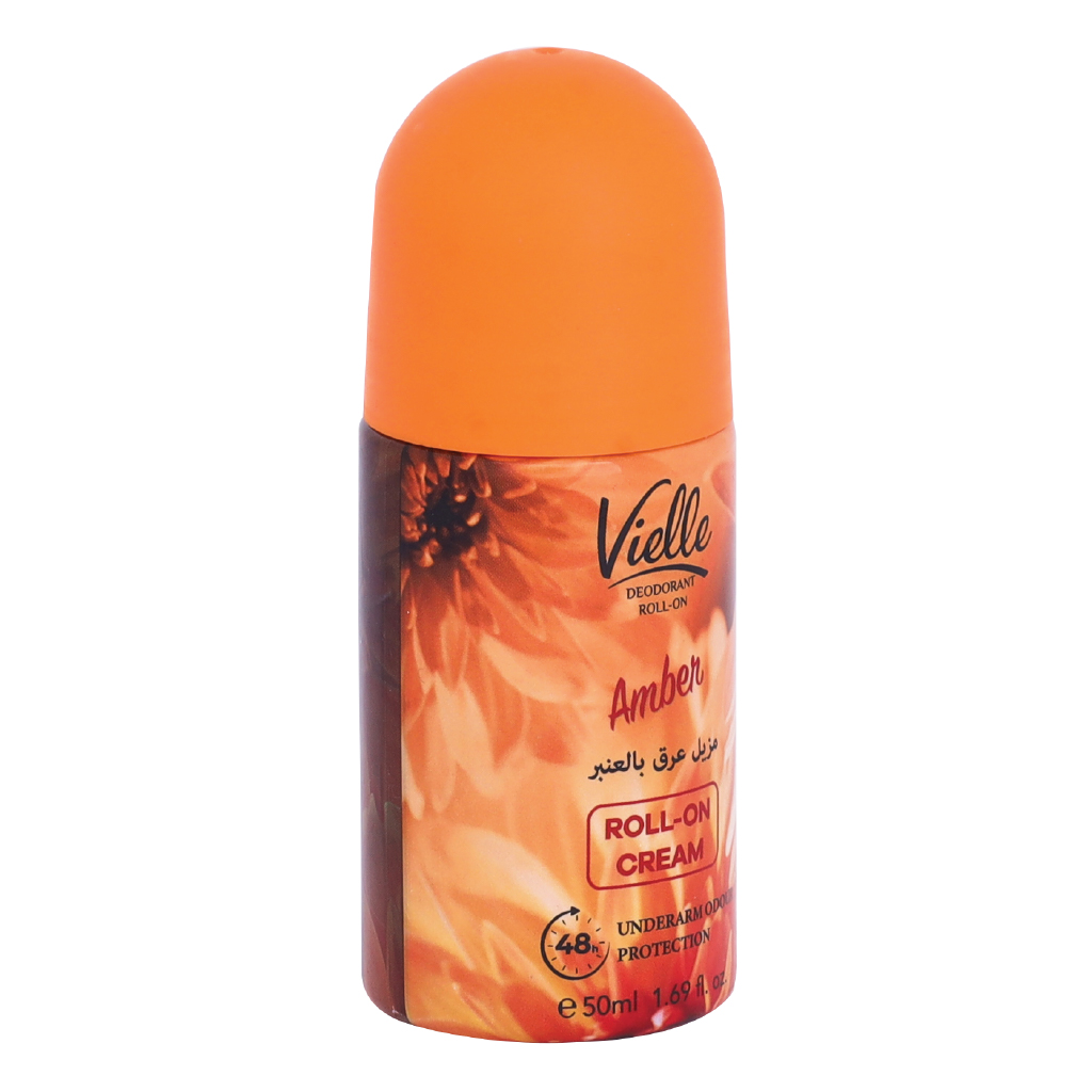 Vielle, Deo Roll-On Amber, Antiperspirant deodorant with amber fragrance, 50ml