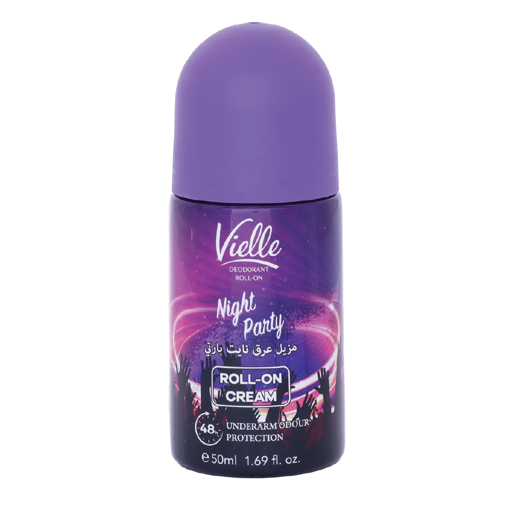 Vielle, Deo Roll-On Body Night Party, Nighttime deodorant roll-on with refreshing scent, 50ml
