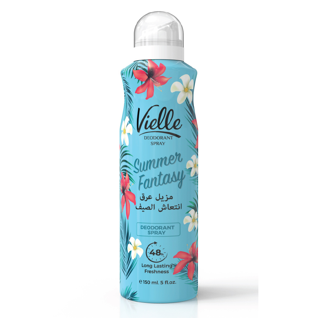 Vielle, Deo Spray Summer Fantasy, Cooling deodorant spray with summer scent, 150ml