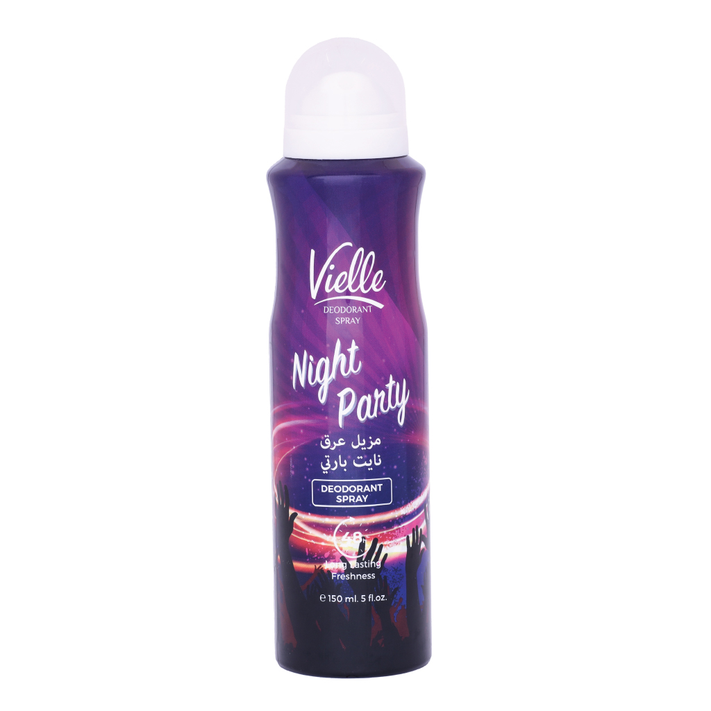 Vielle, Deo Spray Night Party, Long-lasting deodorant spray with night fragrance, 150ml