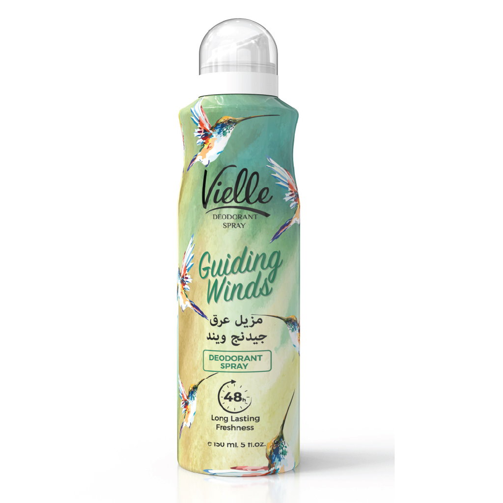 Vielle, Deo Spray Guiding Winds, Long-lasting deodorant spray with fresh scent, 150ml