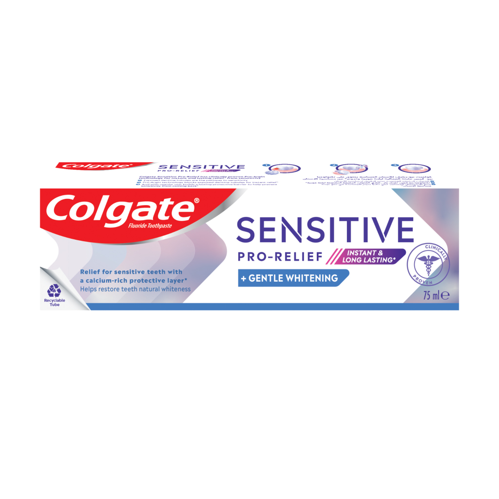 Colgate, Sensitive Pro Relief Teeth Whitening Toothpaste, Toothpaste for sensitive teeth with whitening effect, 75 ml