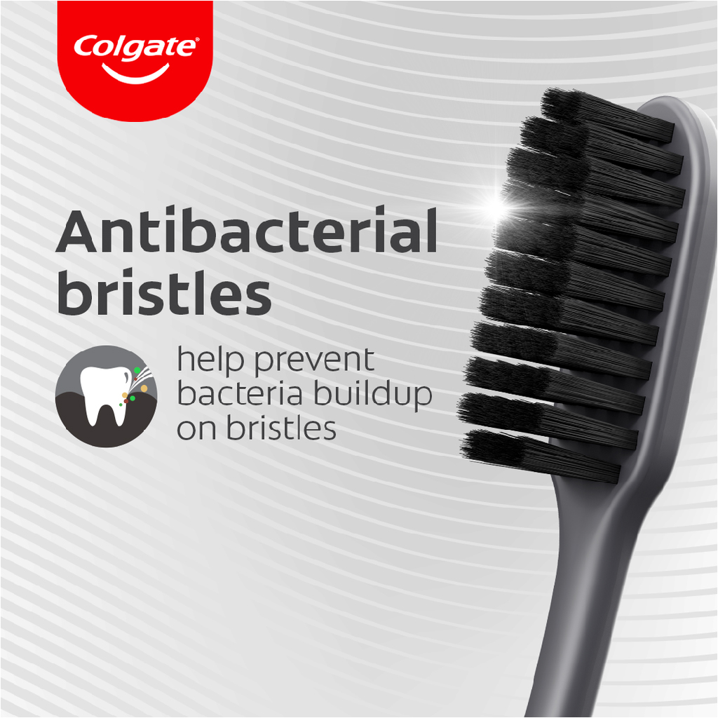 Colgate, Slim Soft Black Charcoal Tb - 2pk