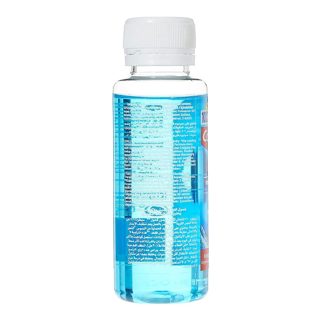 Colgate, Plax Peppermint Mouthwash, Refreshing peppermint mouthwash for fresh breath, 100 ml