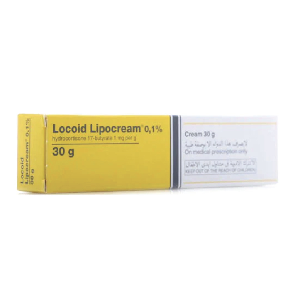 Locoid, 1mg Cream, Corticosteroid cream for inflammatory skin conditions, 30g