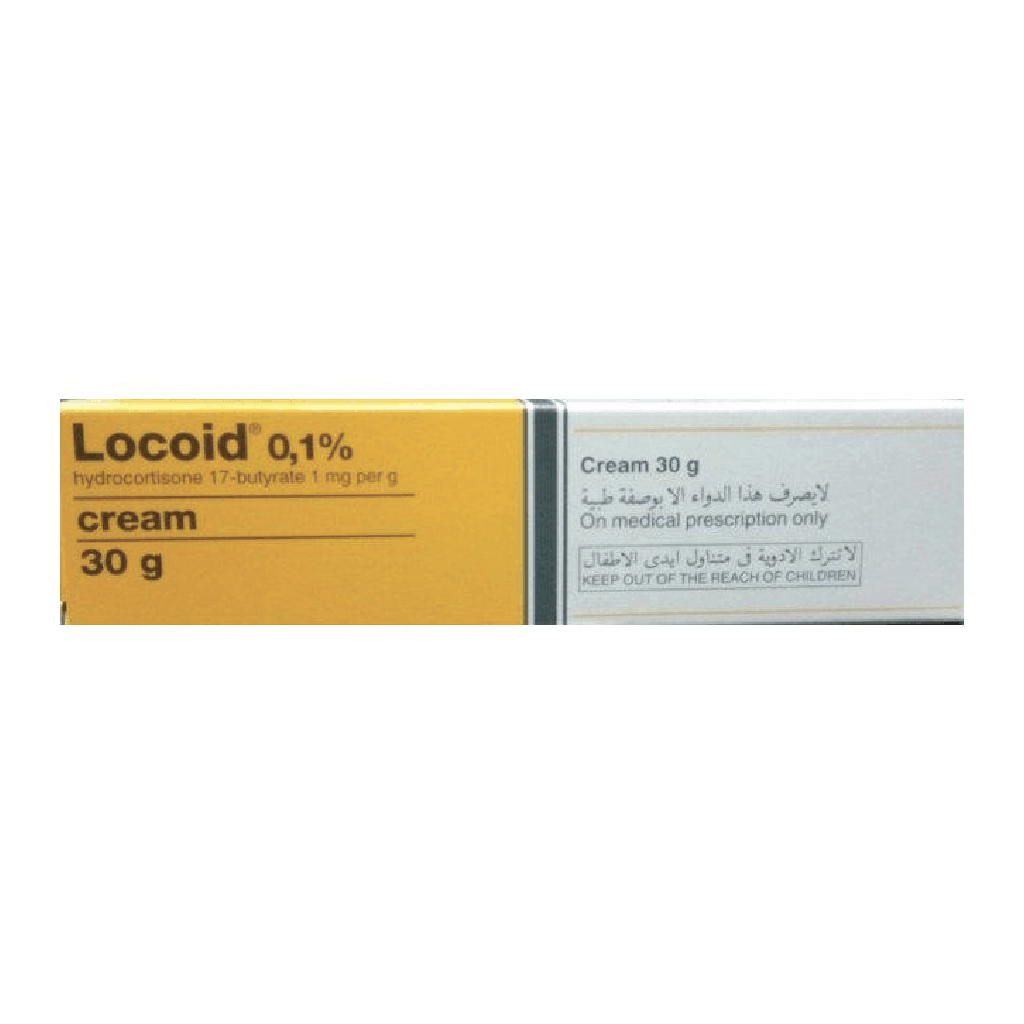 Locoid, 1mg Cream, Corticosteroid cream for inflammatory skin conditions, 30g
