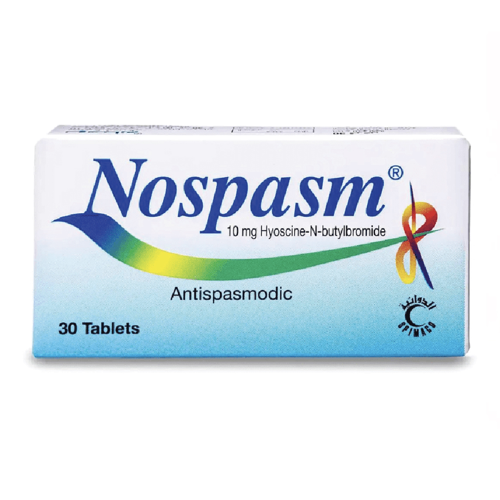 Nospasm, 10mg Tablets, Muscle relaxant for spasm relief, 30 tablets