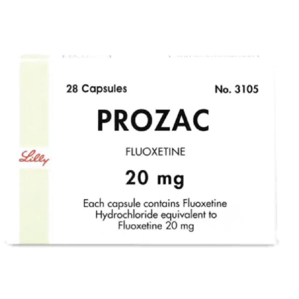Prozac Fluoxetine 20mg 28 Capsules