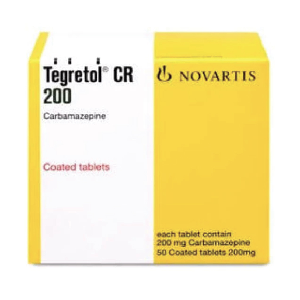 Tegretol-CR Carbamazepine 200mg 50 Tablets