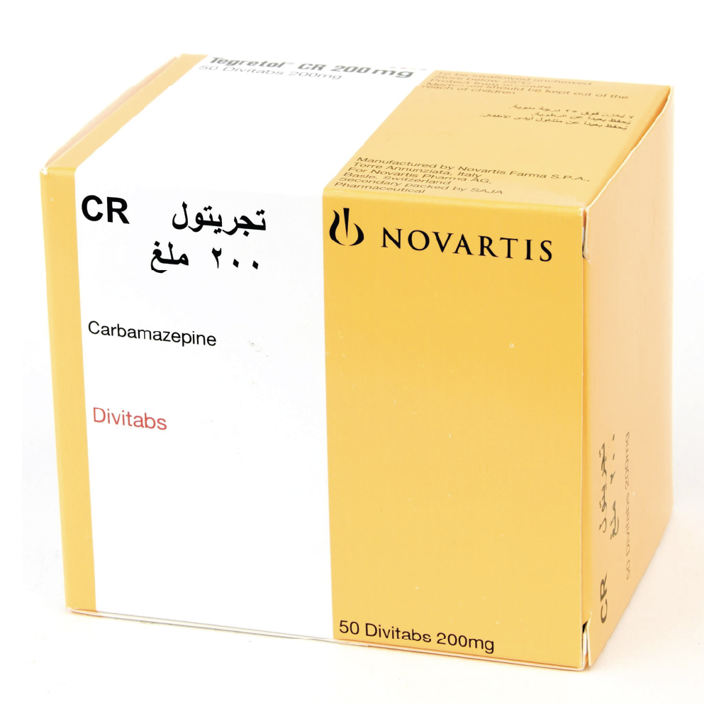 Tegretol-CR Carbamazepine 200mg 50 Tablets
