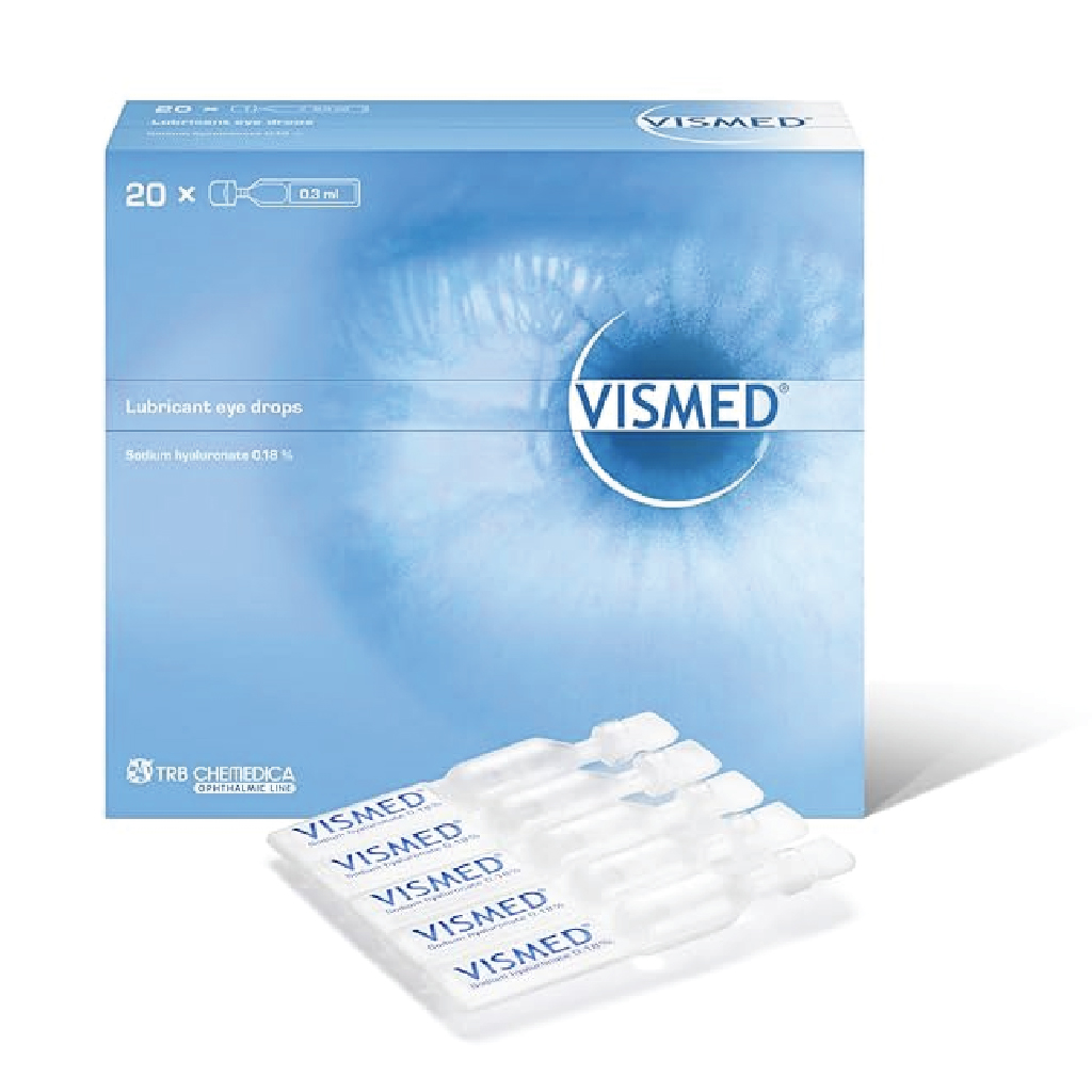 Vismed 0.18% mg/ml Lubricant Eye Drops 20 PCS