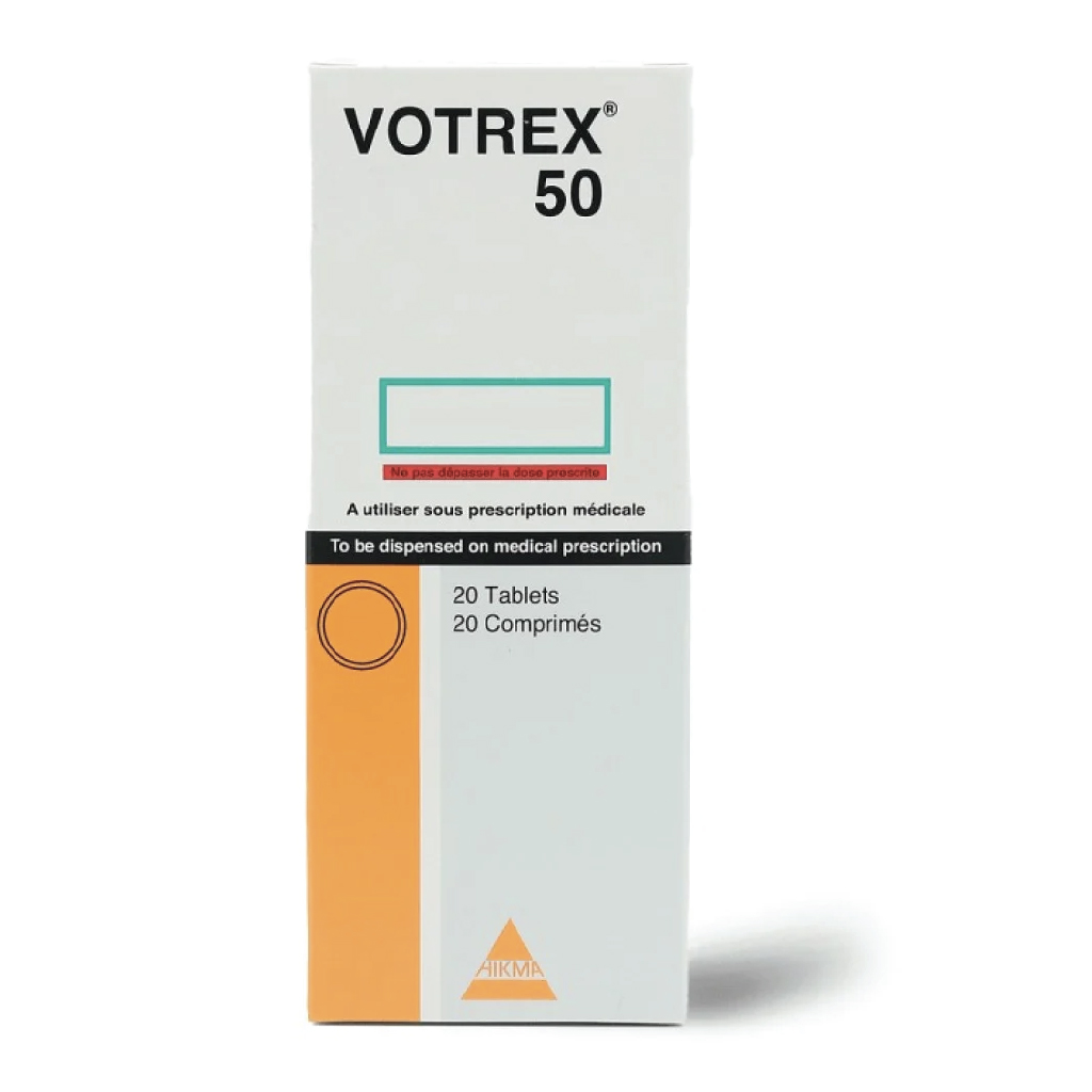 Votrex 50mg 20 Tablets