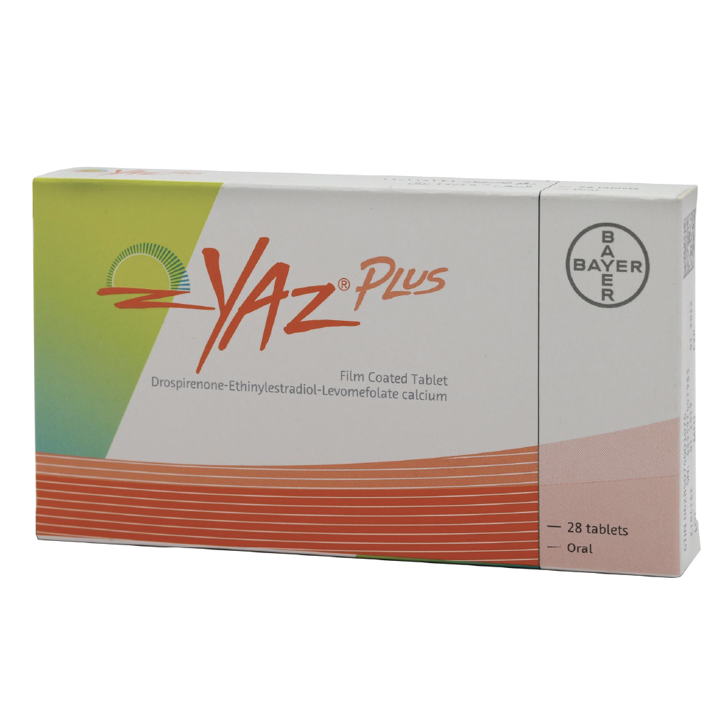 Yaz, Oral Contraceptive Tablets, Hormonal birth control for 28-day cycle, 28 tablets