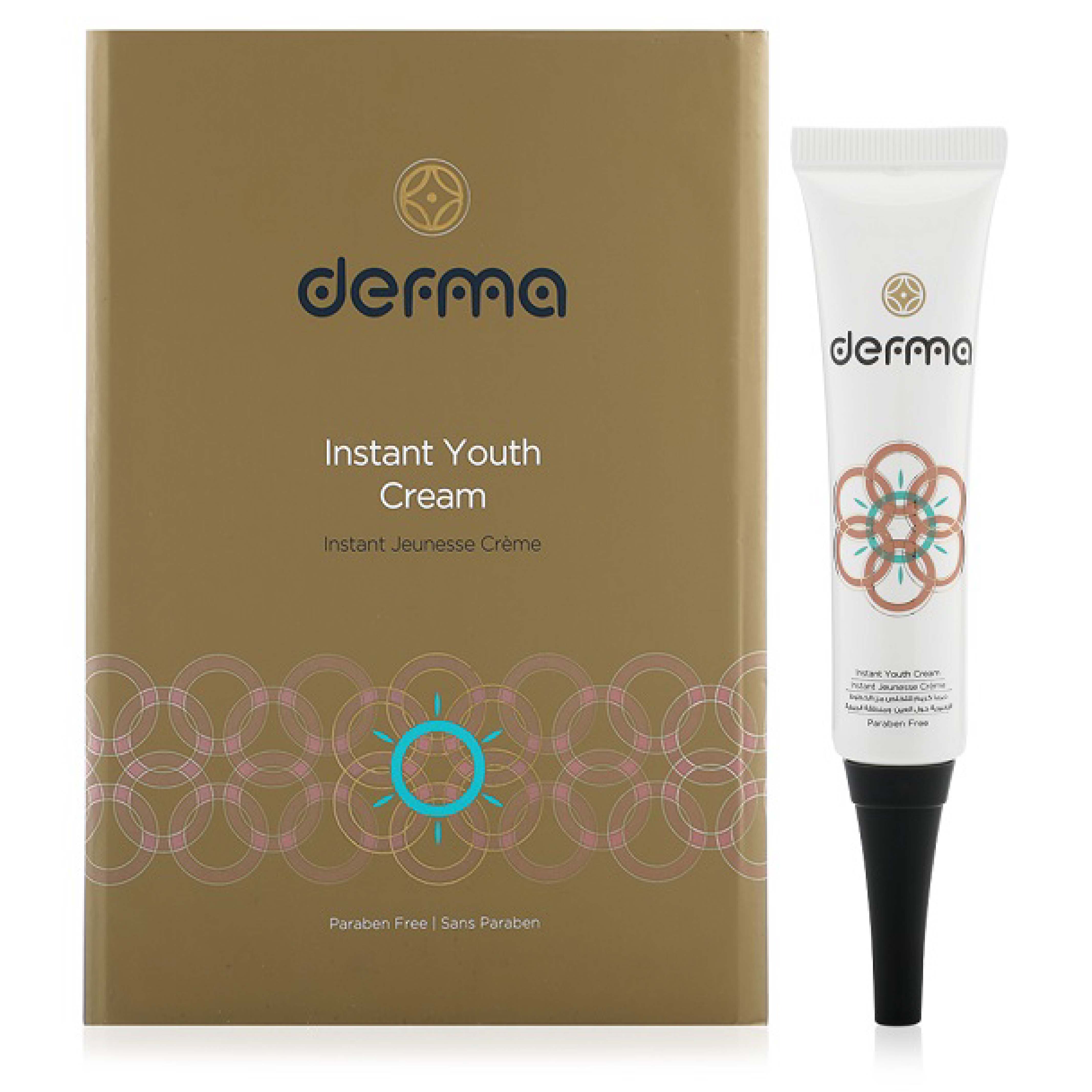 Derma, Instant Youth Cream, Anti-aging cream for youthful skin appearance, 30 g