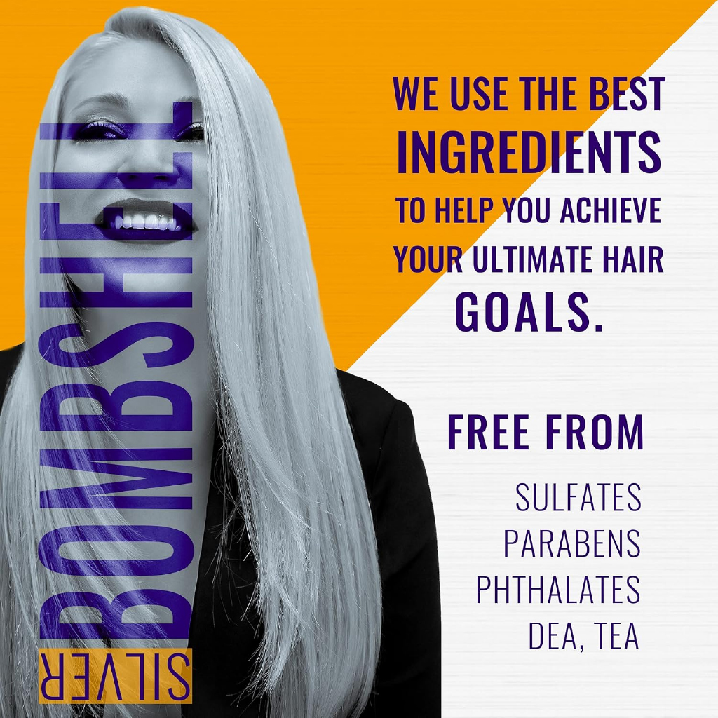GK, Silver Bombshell Shampoo, Volumizing shampoo for shiny hair, 280ml