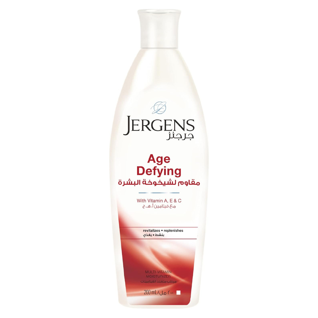 Jergens, Age defying lotion, Anti-aging moisturizing body lotion with firming benefits, 200 ml