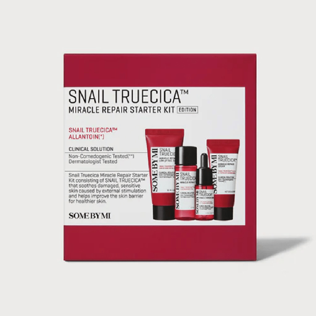 SBM, Snail Truecica Miracle Repair Starter Kit, Skin repair kit with snail mucin for damaged skin