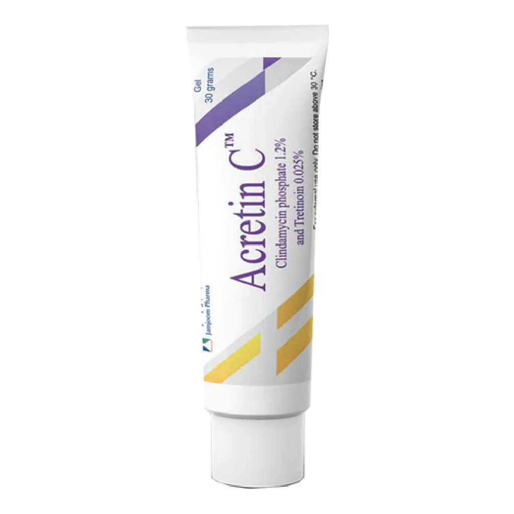 Acretin, C Gel, Skin repair gel with vitamin A and C for healing, 30 g