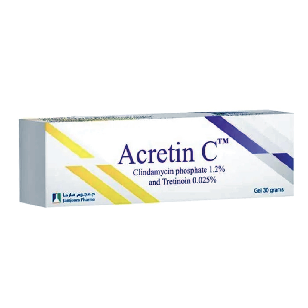 Acretin, C Gel, Skin repair gel with vitamin A and C for healing, 30 g