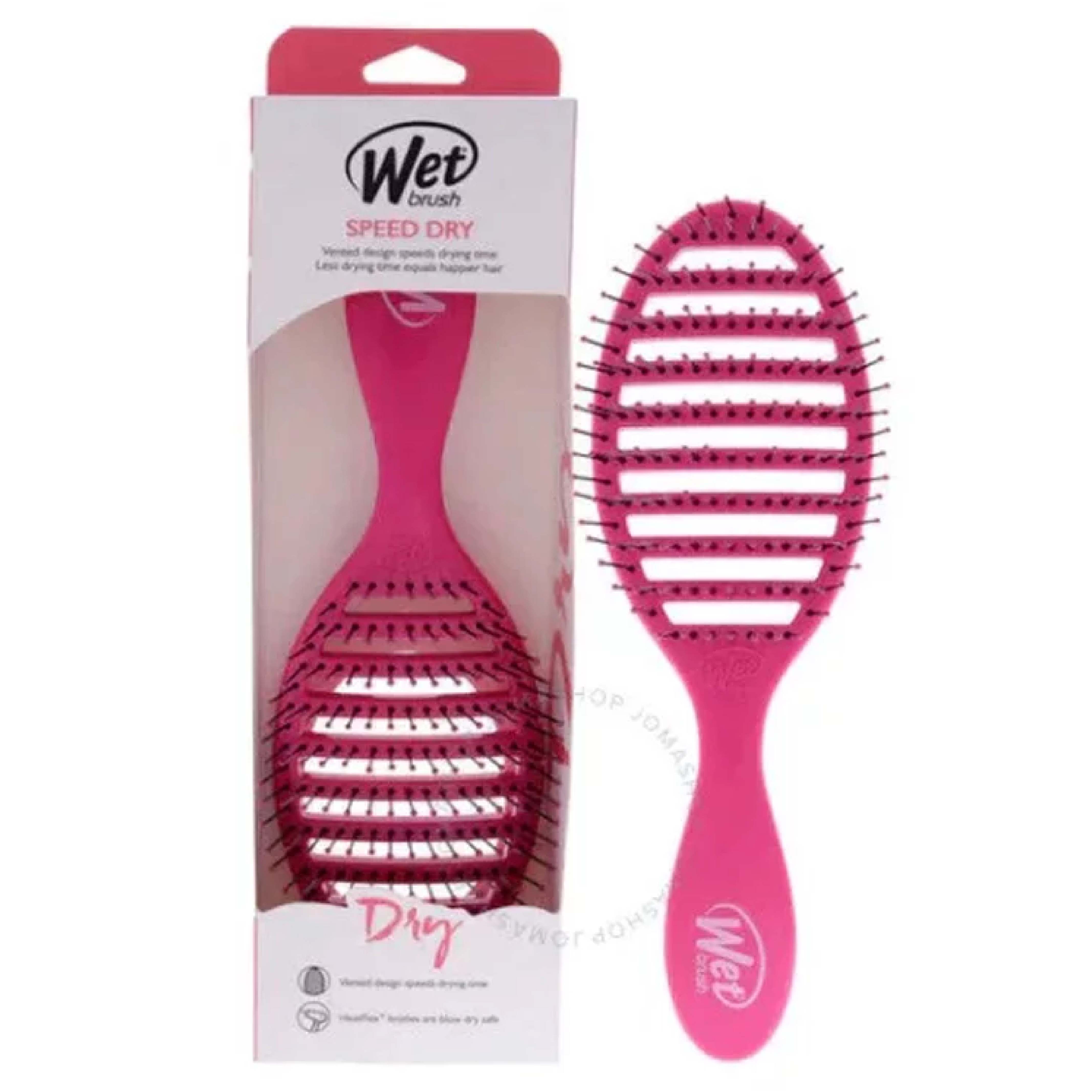 Wet Brush, Speed Dry Hair Brush, Fast-drying hair brush with flexible bristles, pink