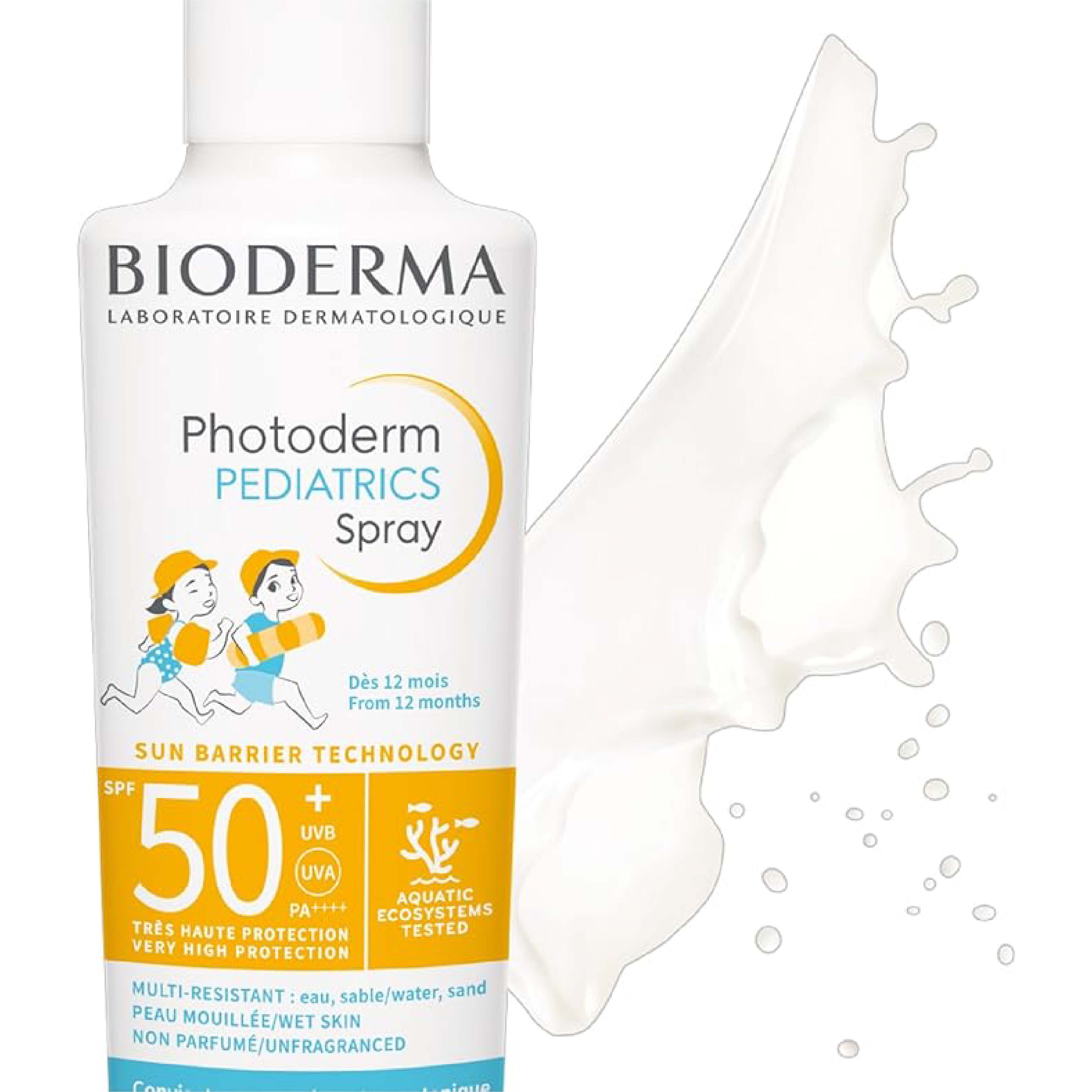 Bioderma, Photoderm Pediatrics Spray SPF 50+, High protection sunscreen for sensitive children's skin, 200 ml