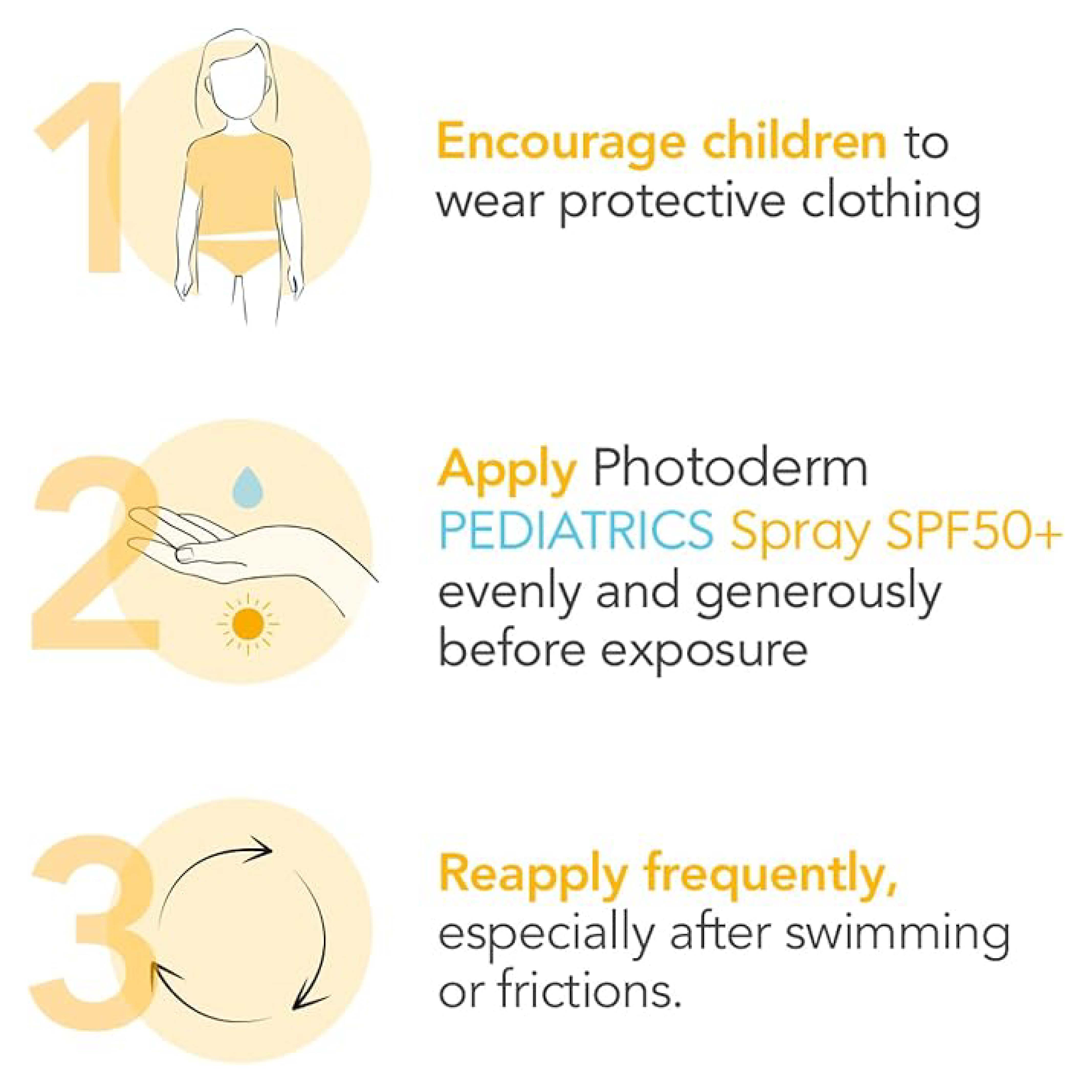 Bioderma, Photoderm Pediatrics Spray SPF 50+, High protection sunscreen for sensitive children's skin, 200 ml