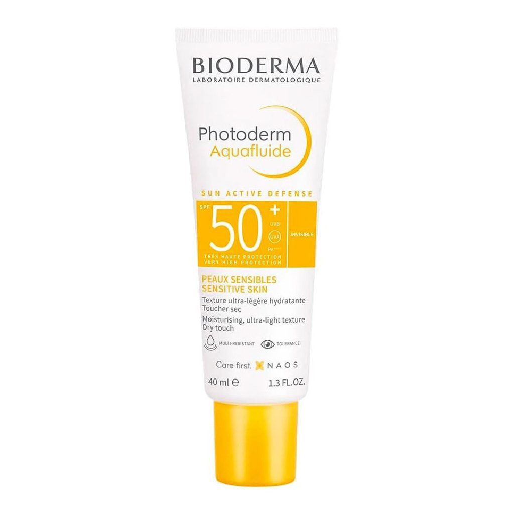 Bioderma, Photoderm Aquafluide SPF 50+, High protection lightweight sunscreen fluid, 40ml kit