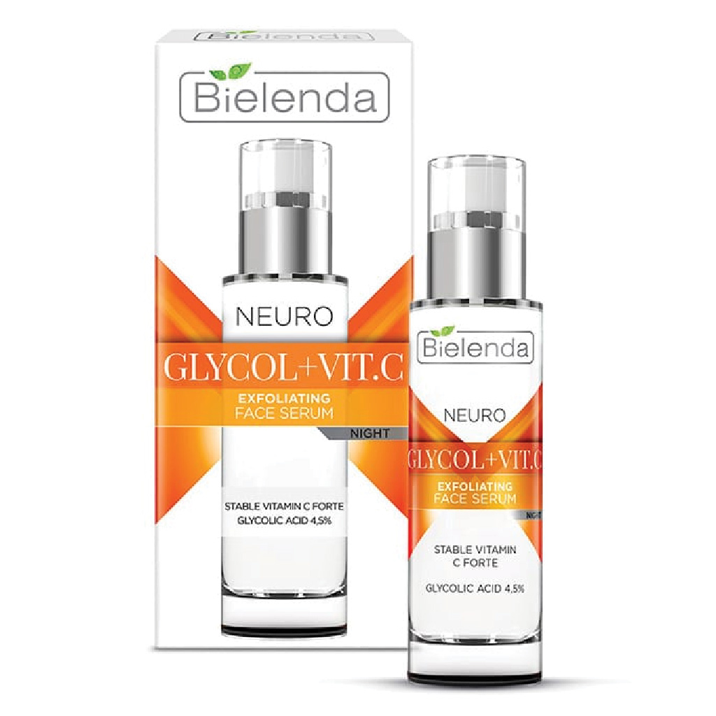 Bielenda Neuro Glicol + Vit.C Exfoliating Face Serum Night 30 ml