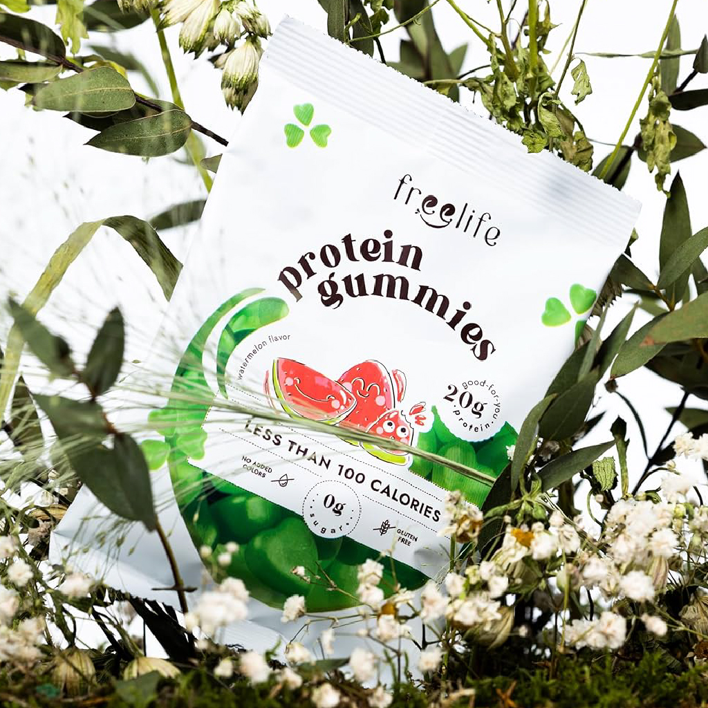 Freelife, Protein Gummies Watermelon, Tasty protein gummies for energy and recovery, 32g