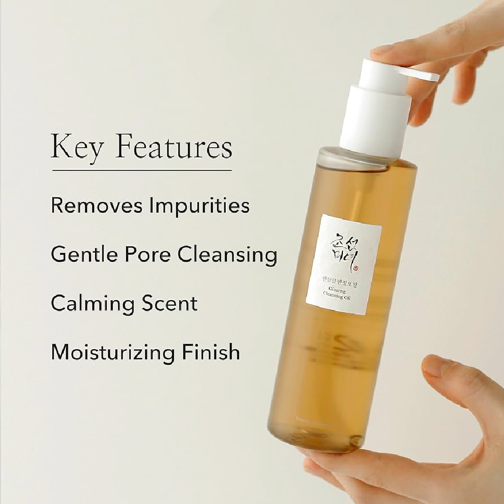 Beauty Of Joseon, Ginseng Cleansing Oil, Hydrating cleansing oil with ginseng extract, 210 ml