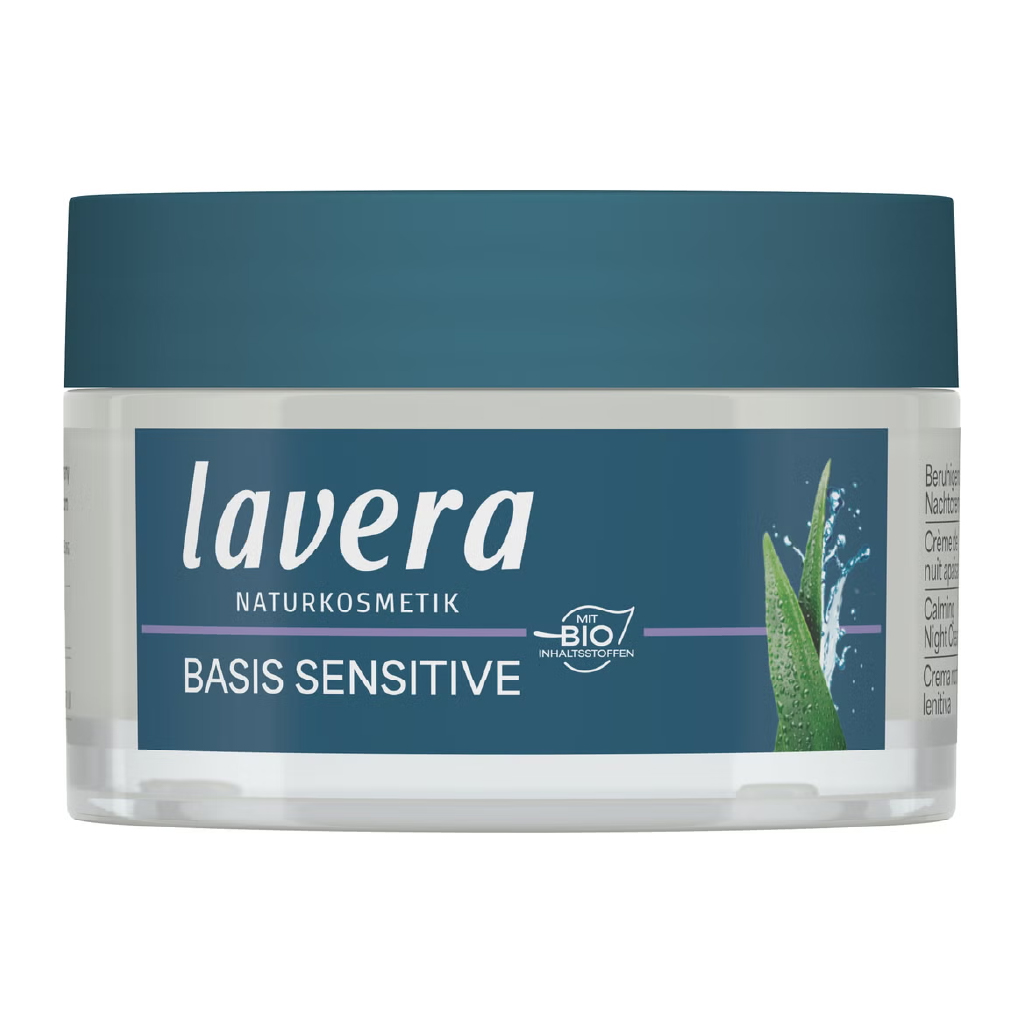 Lavera, Basis Sensitive Regenerating Night Cream, Nourishing night cream for skin regeneration