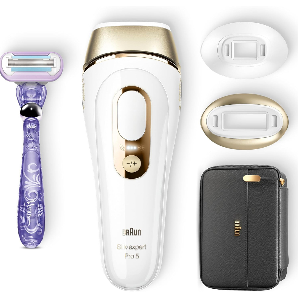 Braun, Silk·expert Pro 5 IPL S5 PL5147, Advanced hair removal device with skin sensor