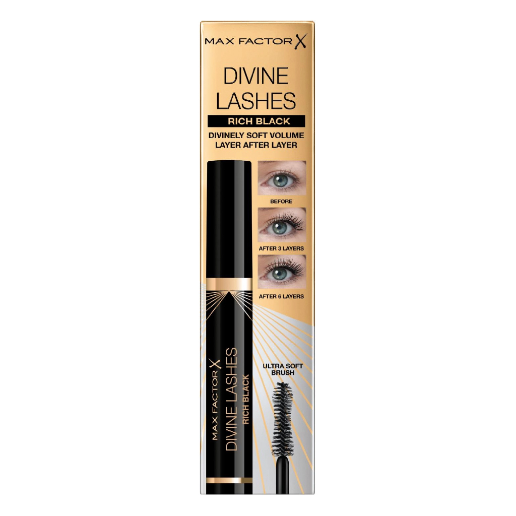 Max Factor, Divine Lashes Mascara, Volumizing mascara for rich black lashes