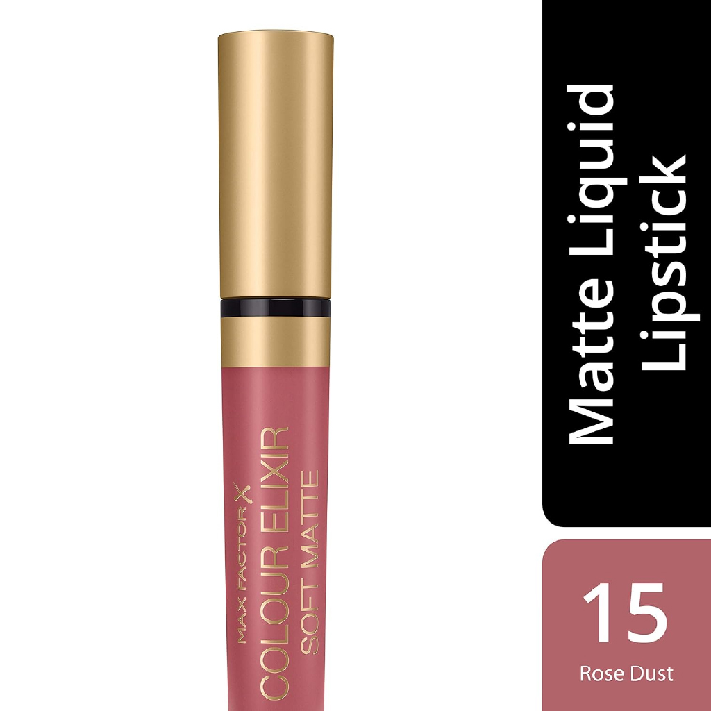 Max Factor, Colour Elixir Soft Matte Lipstick 015 Rose Dust, Soft matte lipstick with delicate rose shade