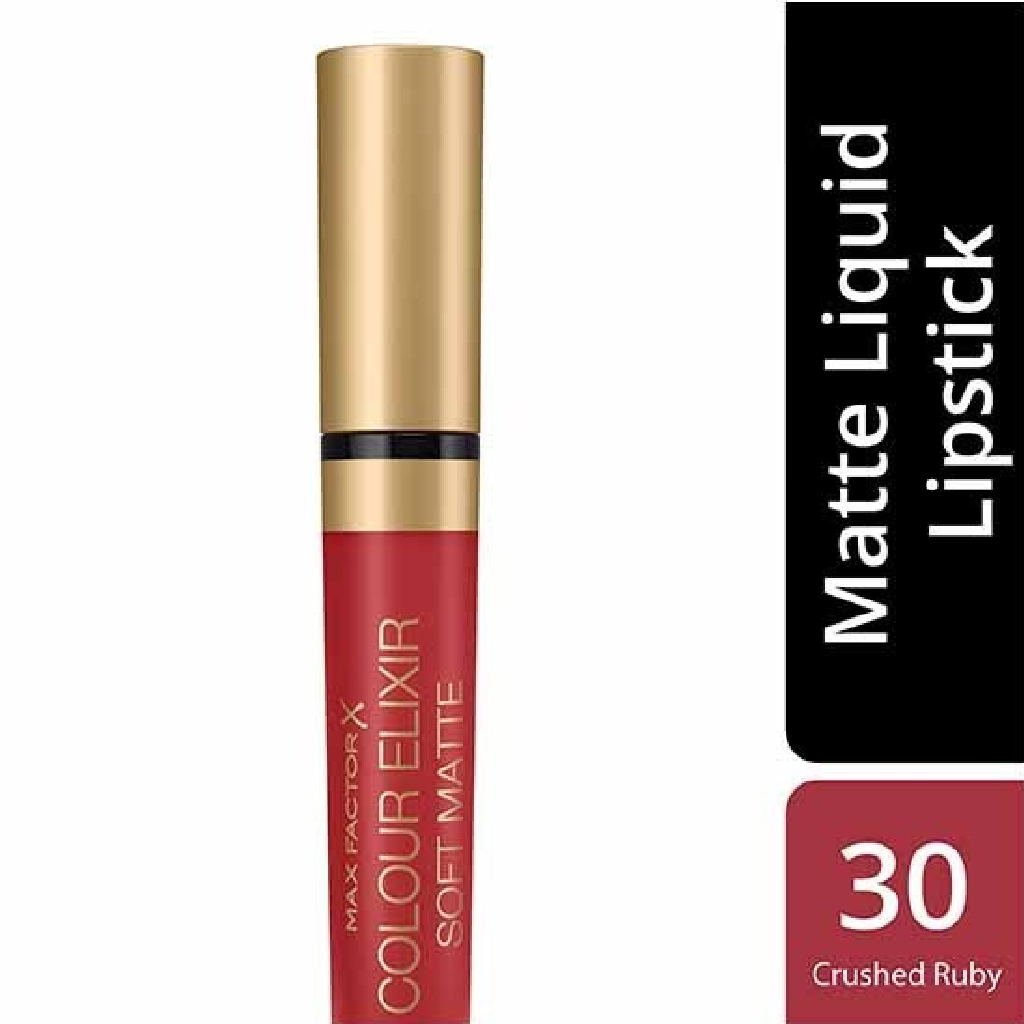 Max Factor, Colour Elixir Soft Matte Lipstick 030 Crushed Ruby, Soft matte lipstick with rich ruby colour