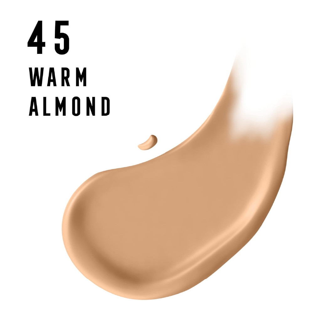 Max Factor, Miracle Pure Foundation Warm Almond 45, Lightweight foundation with natural finish
