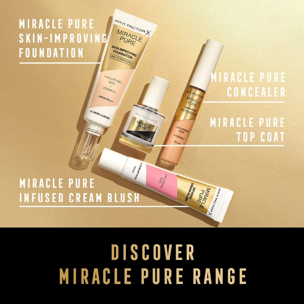 Max Factor, Miracle Pure Nail Care Quick Dry Top Coat, Fast-drying protective nail top coat