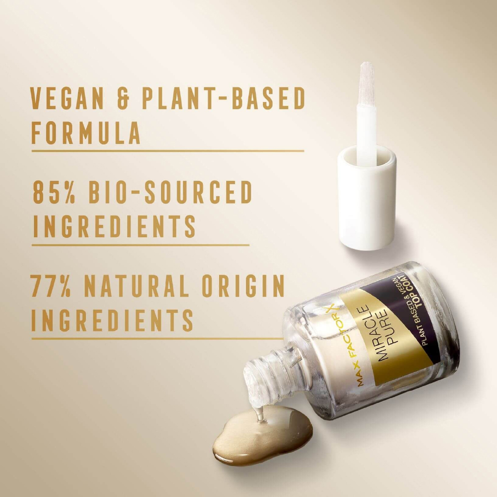 Max Factor, Miracle Pure Nail Care Quick Dry Top Coat, Fast-drying protective nail top coat